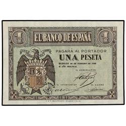 1 Peseta. 28 Febrero 1938. Serie E. Ed-D28a. SC.