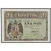 Image 1 : 1 Peseta. 30 Abril 1938. Serie I. (Ligera doblez en esquina). Ed-D29a. SC.