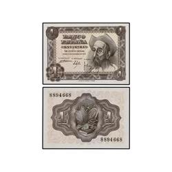 Lote 2 billetes 1 Peseta. 19 Noviembre 1951. Don Quijote. Sin serie. Pareja correlativa. Ed-D62. SC.