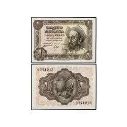 Lote 8 billetes 1 Peseta. 19 Noviembre 1951. Don Quijote. Sin serie. Correlativos. Ed-D62. SC.
