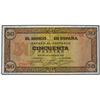 Image 1 : 50  Pesetas. 20 Mayo 1938. Castillo de Olite. Serie C. (Pequeñas roturas en margen izquierdo). Ed-D3