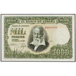 1.000 Pesetas. 31 Diciembre 1951. Sorolla. Serie B. Ed-D64a. MBC+.