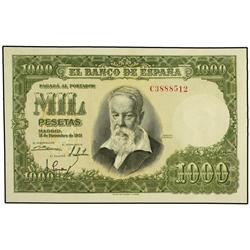 1.000 Pesetas. 31 Diciembre 1951. Sorolla. Serie C. Ed-D64a. SC-.