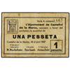 Image 1 : 1 Pesseta. 30 d´Abril 1937. Aj. de CASTELLVÍ DE LA MARCA. (Algo sucio). MUY ESCASO. AT-780; T-903. M
