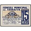 Image 1 : Lote 3 billetes 10, 15 y 50 Cèntims. 21 Maig 1937 y 15 Novembre 1937. C.M. de TERRASSA. AT-2457, 245