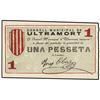Image 1 : 1 Pesseta. S/F. C.M. de ULTRAMORT. (Margen derecho mal cortado). AT-2622b; T-3041b. SC.