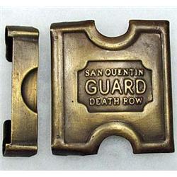 SAN QUENTIN GUARD DEATH ROW BELT BUCKLE 