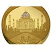 Image 3 : 24 Karat Solid Gold Taj Mahal Coin/ Medallion With Cartier Diamonds 1 Kilo Solid Gold
