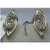 Image 1 : 14 Karat Gold and Diamond Earrings