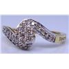Image 1 : 14 Karat Gold and Diamond Ring