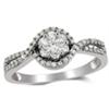 Image 1 : 14kt White Gold and Diamonds Ring