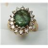Image 1 : 18 Karat Gold Diamonds and Color Stone Ring. 1.020 Carat Diamonds 4.890 Grams Weight