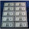 Image 1 : 12 (10) Series 1935-57 Mixed $1 Silver Certificates.