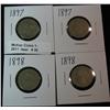 Image 1 : 26. (2) 1897 & (2) 1898 Liberty Nickels. Circ.