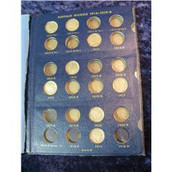 125. 1913-38 Partial Buffalo Nickel Set in Whitman Album.