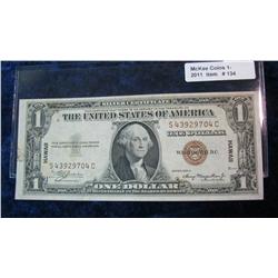 134. Series 1935A $1 U.S.  Hawaii  Silver Certificate.