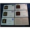 Image 2 : 144. (5) First Day Covers with 22K Gold Replica Stamps.