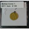 Image 2 : 155. 1886 Heavily Engraved $1 Love Token. Engraved both sides & looped.