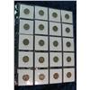 Image 2 : 258. Lot 20 Different Buffalo Nickels 1916-38 in 2 x 2s. Circulated.
