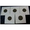 Image 2 : 407. 1900, 01, 02, 03, & 04  Indian Cents. G-VG.