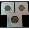 Image 1 : 421. 1927, 28, & 36 Canada Nickels. VG-VF.
