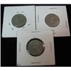 Image 2 : 421. 1927, 28, & 36 Canada Nickels. VG-VF.