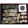Image 1 : 470. (50) Loose Foreign Coins with about 30% Being Silver.