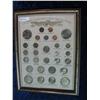 Image 2 : 499. U.S. 20th Century Type Coin Collection in glass frame.