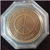 Image 2 : 647. High-relief Bronze "Peace" Medal. Encapsulated.