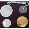 Image 2 : 652. St. Christopher on Key ring; 1886 Mexico Silver 5 Centavos