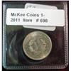 Image 2 : 698. 1883 NC Liberty Nickel. Lightly toned Unc.
