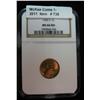 Image 1 : 736. 1950 S Lincoln Cent. NGC slabbed MS 66 RD.