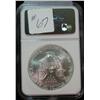 Image 2 : 754. 1999 U.S. Silver Eagle Dollar NGC slabbed MS 69.