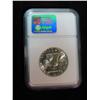 Image 2 : 792. 1958 P Franklin Half Dollar. NGC slabbed MS 65.