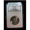 Image 1 : 796. 1960 P Franklin Half Dollar. NGC slabbed MS 64FBL.