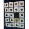 Image 1 : 1026. Sheet of (19) Old Wheat Cents dating back to 1919.
