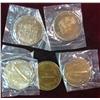 Image 2 : 1031. (5) Different Webster City, Iowa Bronze Medals. Gem BU.
