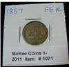 Image 1 : 1071. 1857 Flying Eagle Cent. F-12.