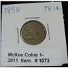 Image 1 : 1073. 1858 Small Letters Flying Eagle Cent. AG-3.