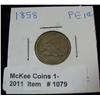 Image 1 : 1079. 1858 Small Letters Flying Eagle Cent. F-12.
