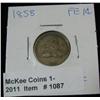 Image 1 : 1087. 1858 Large Letters Flying Eagle Cent. VF-20.
