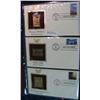 Image 1 : 1223. (3) 1998 22K Gold Stamps, Wisconsin Statehood, Berlin Airlift & Edward Hopper.