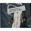 Image 1 : 1262. New GenStyle White Square and Silver Colored Earrings.