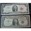 Image 1 : 1290. Series 1957A Star 1-Dollar & 1963 $2. US Note.VG, EF.