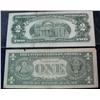 Image 2 : 1290. Series 1957A Star 1-Dollar & 1963 $2. US Note.VG, EF.