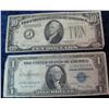 Image 1 : 1293. Series 1935E 1-Dollar & 1934A $10. Federal Reserve Note.