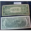 Image 2 : 1294. Series 1935F 1-Dollar & 1976 $2. Federal Reserve Note.