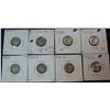 Image 1 : 1296. (8) Mercury Head Dimes. 1927P- 1942P F-VF.