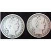 Image 1 : 1322. 1912D & 1912S Barber Half Dollars. VG.