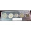 Image 2 : 1357. 1955D Cent, 1942 Nickel, Dime, Quarter & Half Set.